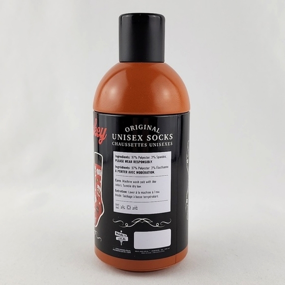 Original Whiskey Unisex Novelty Crew Socks Collectible Tin Bottle One Size - Picture 5 of 8